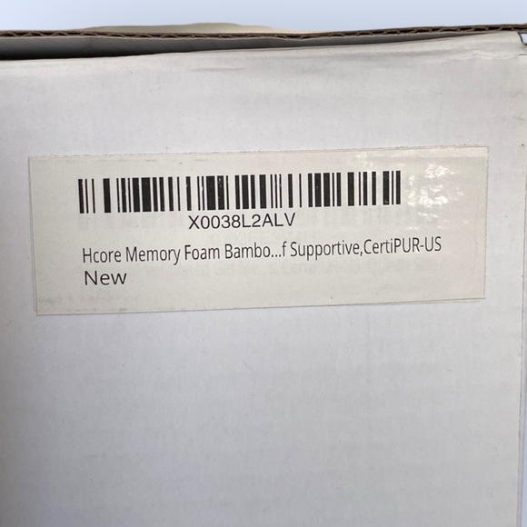 HCORE NIB NWT Gel Memory Foam Pillow. - Picture 5 of 12